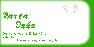 marta daka business card