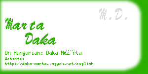 marta daka business card